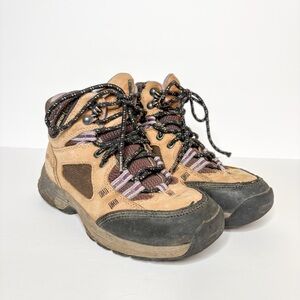 Danner Cloud Cap GTX Grey Tan and Black Hiking Boots Size 8 Women’s